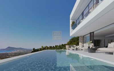 Villa de lujo con vistas panorámicas al mar Mediterráneo