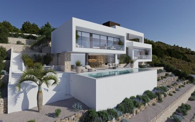 Villa de lujo con vistas panorámicas al mar Mediterráneo