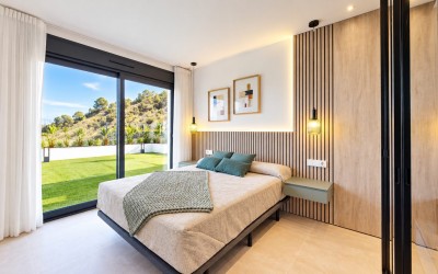 Villa independiente de lujo con piscina privada y vistas panorámicas al mar en Finestrat