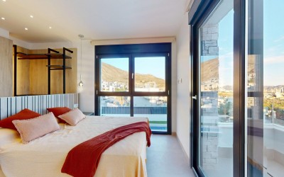 Villa independiente de lujo con piscina privada y vistas panorámicas al mar en Finestrat